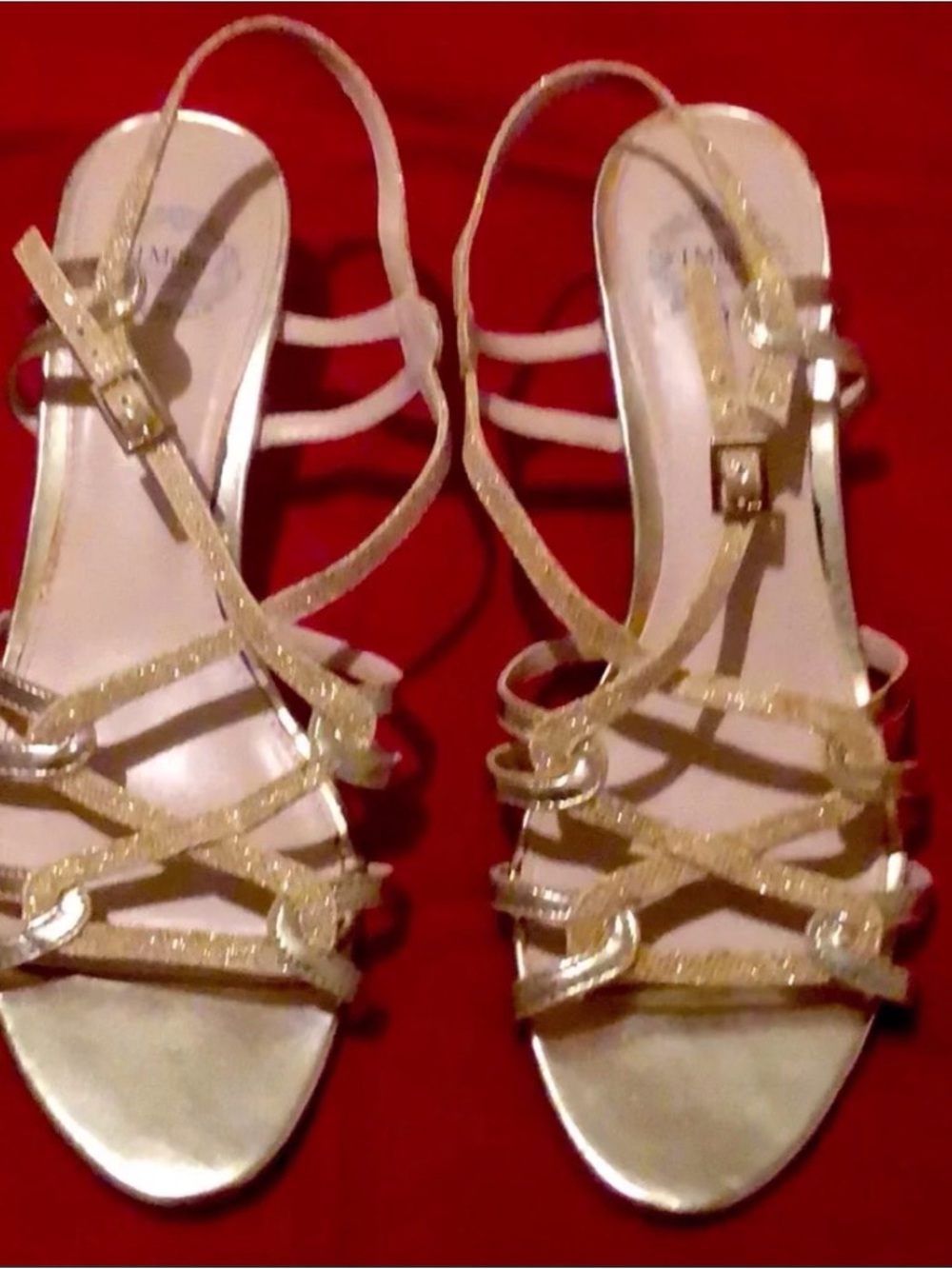 I miller Gold Strappy Slingback Sandals size 6.5